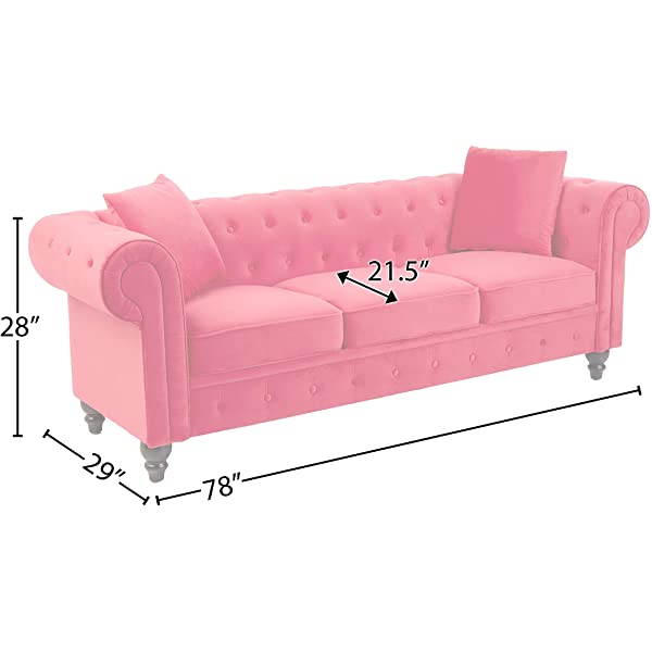 Divano Roma Classic Sofas, Large, Grey