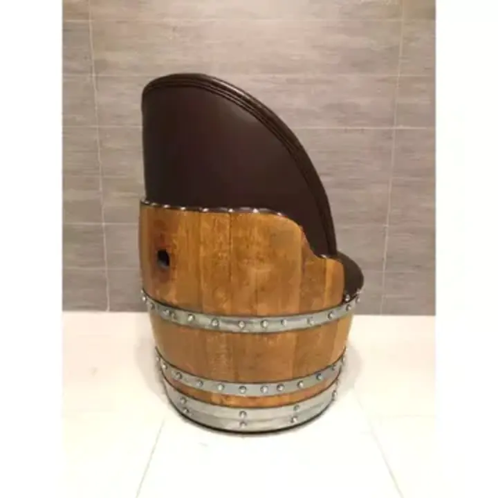 【Home&Garden】4 Chair Half Barrel Lounge Set