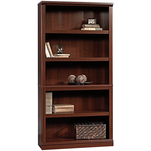 Sauder Select Collection 5-Shelf Bookcase, Washington Cherry finish Washington Cherry Finish Bookcase