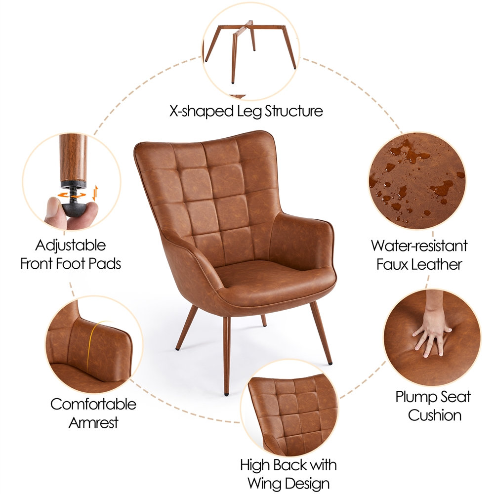 【Furniture】Aichele Upholstered Wingback Chair