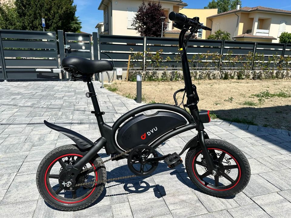Bicicletta Elettrica Pieghevole, 14 pollici, E-Bike pedalata assistita e acceleratore.