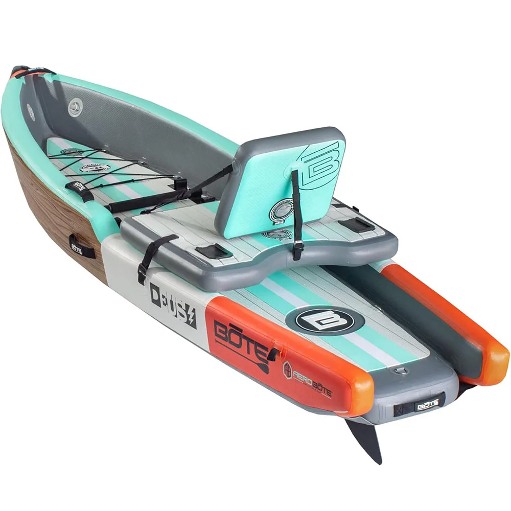 BOTE Deus Aero Inflatable Kayak Compatible with MagnePod for Adults and Kids, Including Travel Bag, 1 Person Single Seat Inflatable Kayak for Recreational Fishing, Hunting and Leisure