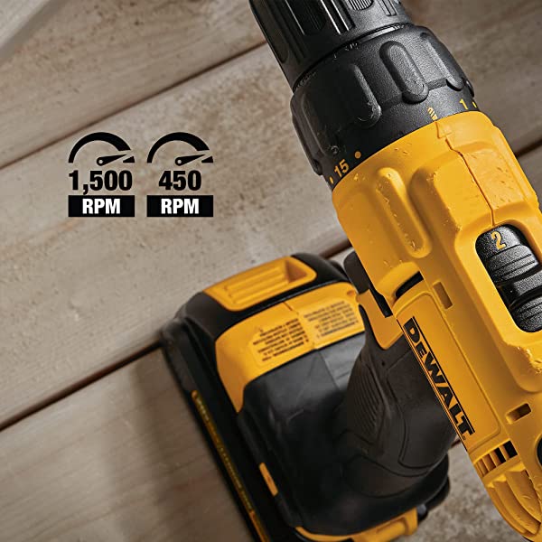 DEWALT 20V Max Cordless Drill Combo Kit, 2-Tool (DCK240C2),Yellow/Black Drill Driver/Impact Combo Kit 20V Combo Kit