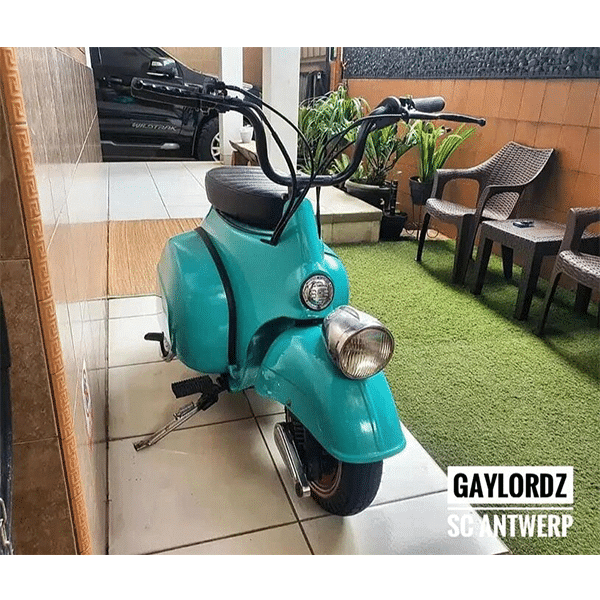 Imported Biagio Vespa modified mini scooter turtle 50cc electric spray water-cooled scooter