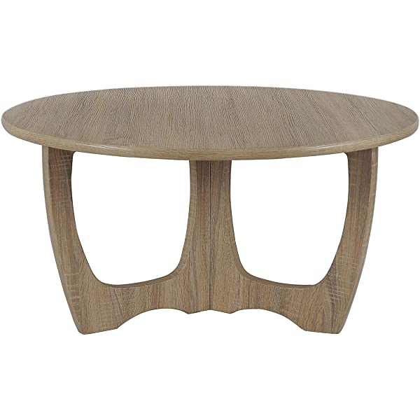 FINECASA Wooden Console Table, Half-Moon Entryway Table, Semicircle Narrow Side Table, Sofa Table for Living Room and Corridor, Foyer Table, Half Round Hallway Table, 43.4x17x30 Inches, Natural Natural Console Table