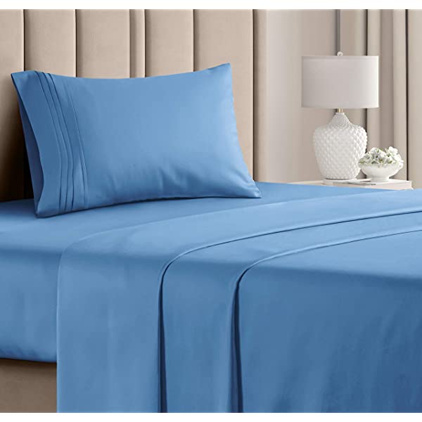 Queen Size Sheet Set - 4 Piece - Hotel Luxury Bed Sheets - Extra Soft - Deep Pockets - Easy Fit - Breathable & Cooling Sheets - Wrinkle Free - Comfy – Dark Grey Bed Sheets - Queens Sheets – 4 PC Queen Grey