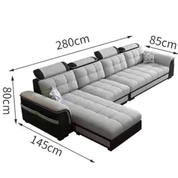 Fabric sofa size apartment simple modern technology fabric sofa package combination