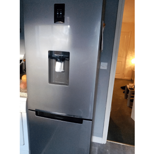 Refrigerator Freezer (Freestanding, Graphite, Metal, Upright, LED, Glass, 308L) - A+