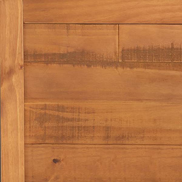 Walker Edison Mid Century Modern Grooved Handle Wood Dresser Bedroom Storage Drawer Organizer Closet Hallway, 6 Drawer, Caramel Caramel 1 pack 6 Drawer