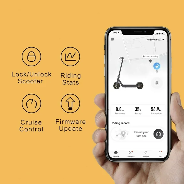 Segway Ninebot MAX Electric KickScooter-Power by 350W-1000W Motor