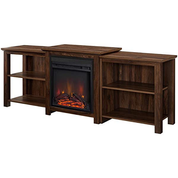 Walker Edison Wren Classic 4 Cubby TV Stand for TVs up to 65 Inches, 58 Inch, Black Black 58 InchTV Stand