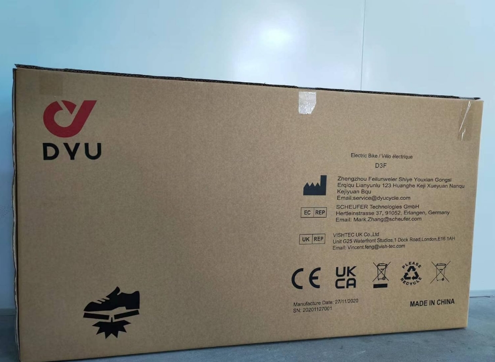 DYU Folding Electric Bike, 14 inch Portable E-bike, Smart Electric Bicycle with Pedal Assist, 3 Riding Modes City EBike with Battery Indicator, Height Adjustable, Compact Portable, Unisex Adult