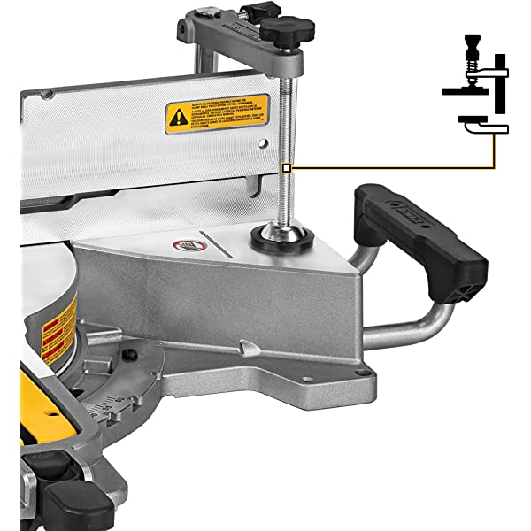 DEWALT 12-Inch Miter Saw, 15-Amp, Single Bevel, Compound (DWS715) 12