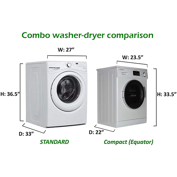 Equator 2020 24′′ Combo Washer Dryer White Winterize+Quiet