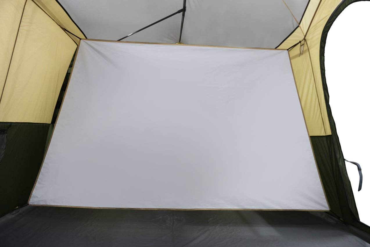 【Sports&Outdoors】Spacious & Comfortable 12 Person Cabin Tent with 2 Closets, Hanging Organizers, Room Dividers