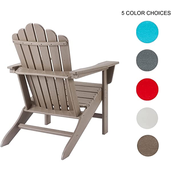 Ehomeline Classic Outdoor Adirondack Chairs with Connecting Plate Set of 3 for Garden Porch Patio Deck Backyard, Weather Resistant Accent Furniture, Blue