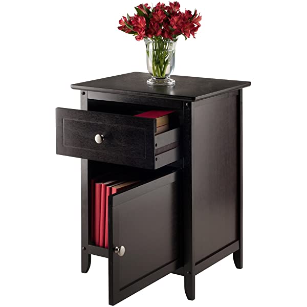 Winsome Eugene Accent Table, 18.9 inches, Espresso