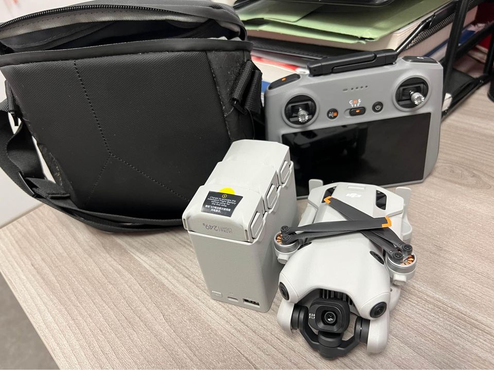 DJI Mini 4 Pro Fly More Combo with DJI RC 2 (screen remote controller), Folding Mini-Drone with 4K HDR Video Camera for Adults, Under 0.549 lbs249 g, 34-Min Flight Time, 2 Extra Batteries