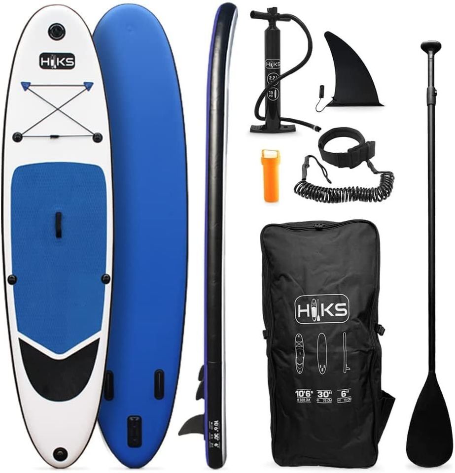 Sports&Outdoors】【BS】SUP Inflatable Stand Up Paddle Board Set Inc Paddle,