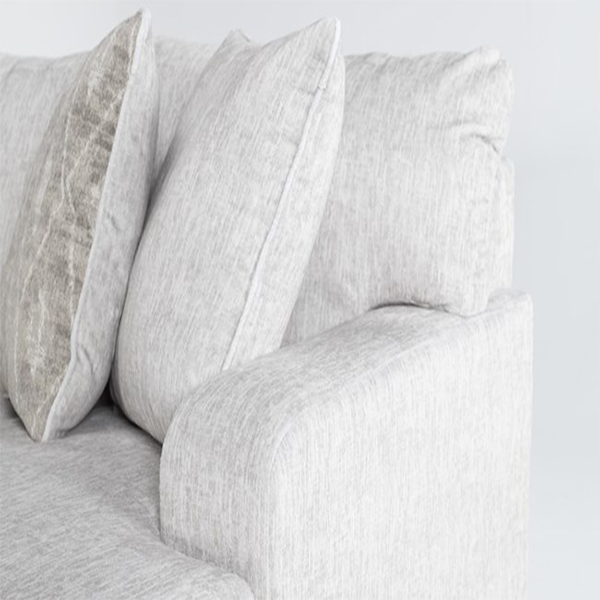 Cambrie 124″ 2 Piece Dual Chaise Sectional With Left Arm Facing Sofa Chaise