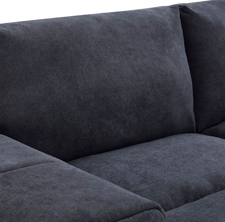 Durah 134″ Wide Reversible Modular Sectional with Ottoman