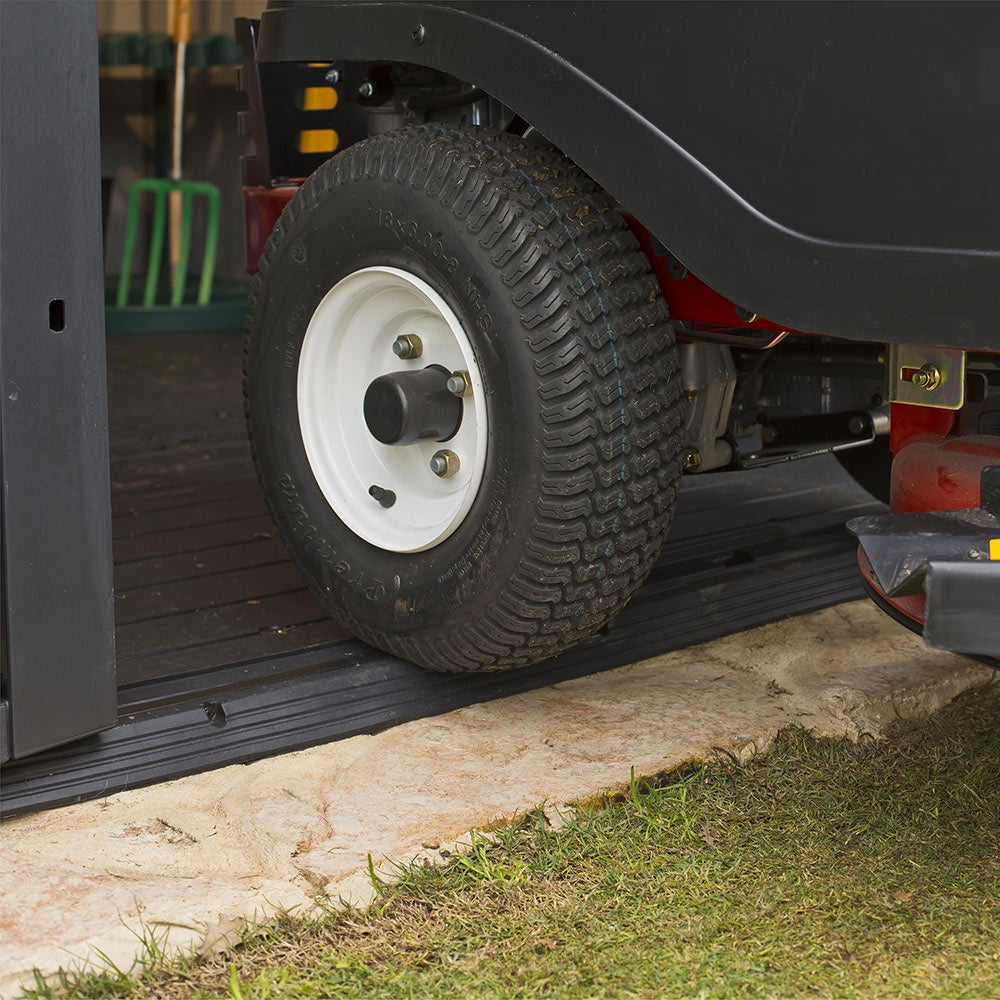 Keter Oakland Outdoor Plastic Garden Storage Shed, 7.5 x 4 feet - Grey