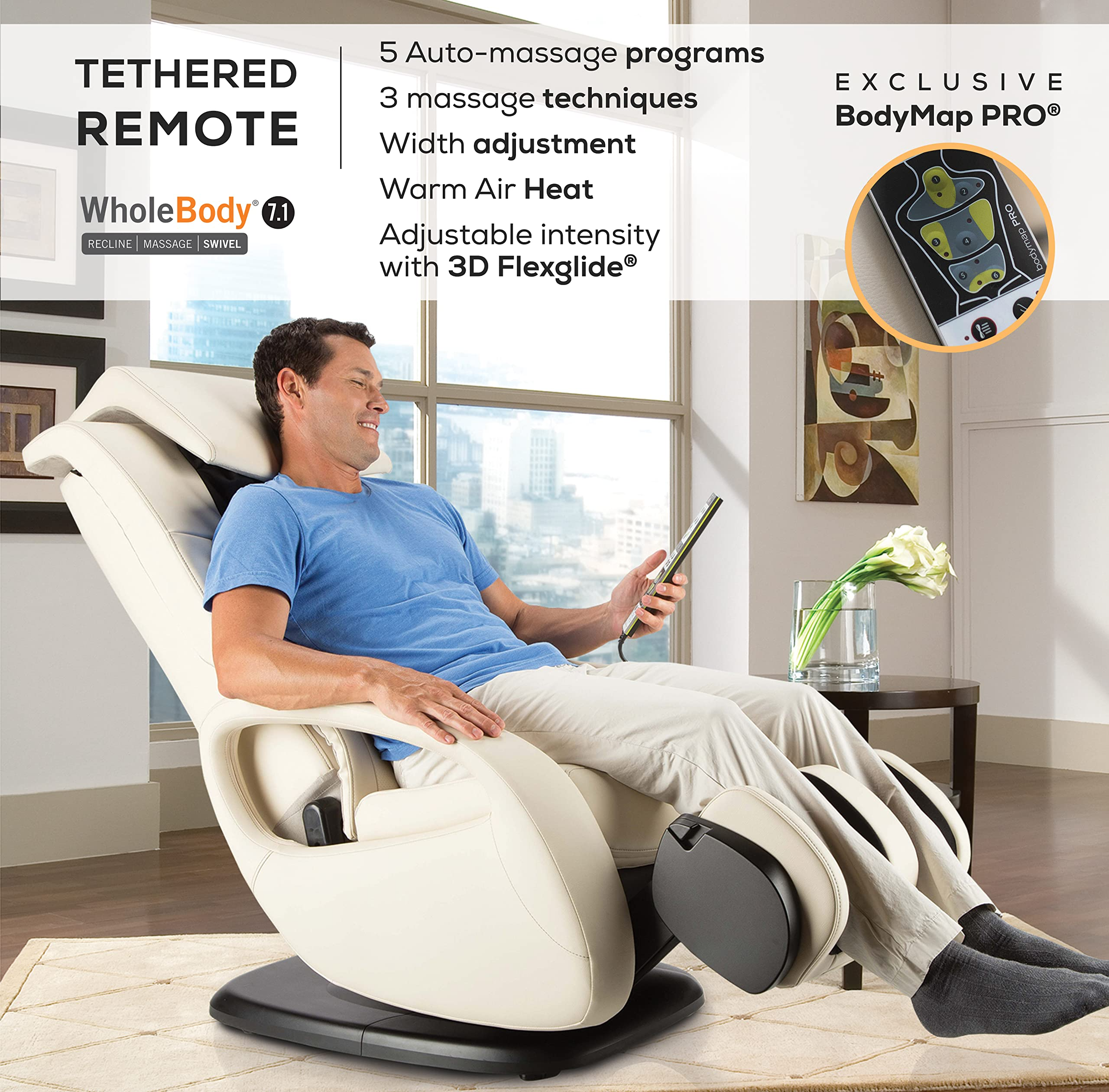 【Furniture】Human Touch WholeBody 7.1 Living Room Recliner Massage Chair