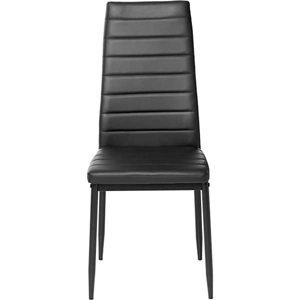 IDS Online Modern Style with Black PU Leather Dining Side Chair