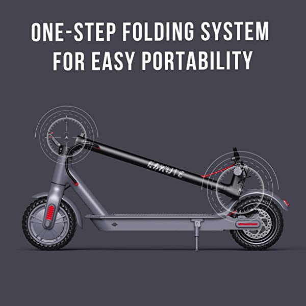 ESKUTE Electric Kick Scooter Commuting Electric Scooter Longe Range, Upgraded Motor Power, Foldable Commuter for Adults All-season, commuting, long range