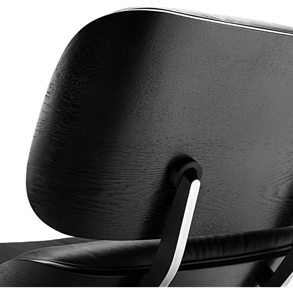 Mid Century Lounge Chair and Ottoman, Modern Chair Classic Design, Top Grain Leather Palisander Wood, Heavy Duty Base Support for Living Room, Study, Lounge, Office (Nomal, Style1-1) Nomal Style1-1