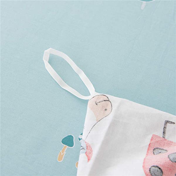 New Cartoon Animals Elephant Print Duvet Cover Sets for Kids 100% Cotton Reversible Soft 3 Pieces Kids Bedding Duvet Cover Pillowcases Kawaii Cloud Bedding Sets, Queen/Full Full/Queen (1 Duvet Cover + 2 Pillowcases) Multi A00 Elephant Bunny Balloon