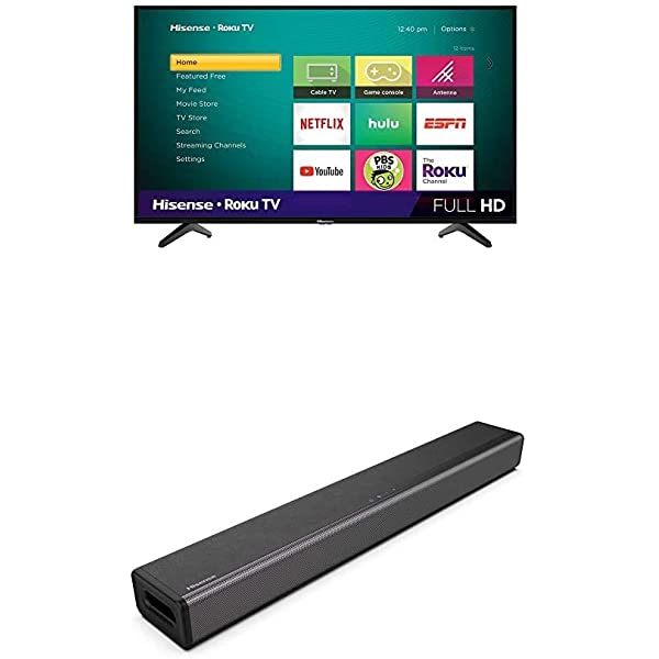 Hisense 40-Inch Class H4 Series LED Roku Smart TV with Alexa Compatibility (40H4F, 2020 Model) 40 in TV Only