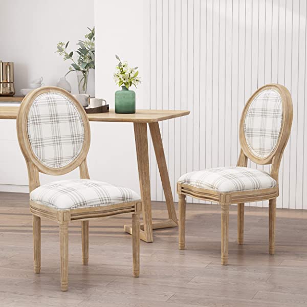 Christopher Knight Home Phinnaeus Beige Fabric Dining Chair (Set of 2), 2-Pcs Set Beige 2-Pcs Set