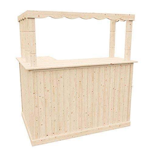 【Home&Garden】Corner Bar Counter Man Cave Home Bar Party Barware Wood Summer Cabin
