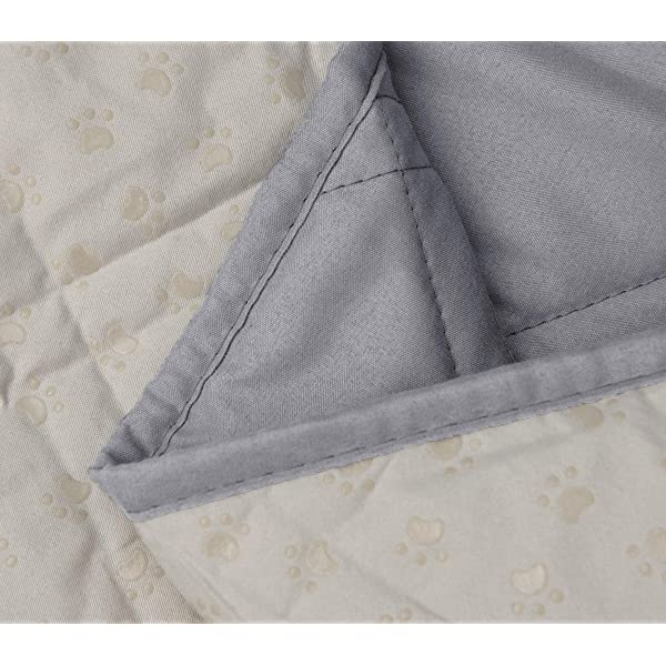 Ameritex Loveseat Cover Water-Resistant Quilted Furniture Protector with Back Nonslip Paws Slipcover for Dogs, Kids, Pets Loveseat Slipcover Stay in Place for Leather (46