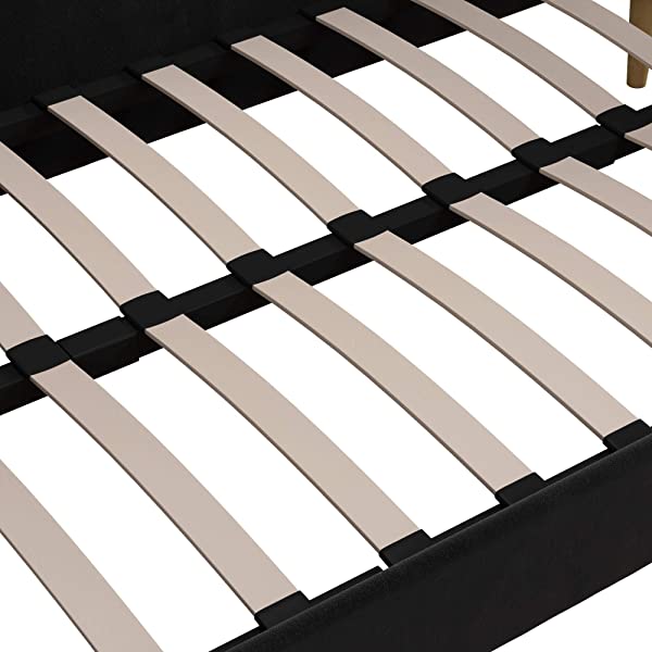 DHP Franklin Mid Century Upholstered Daybed, Sofa Bed, Twin Size Frame, Tan Linen Linen Twin Tan