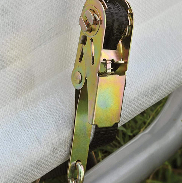 6’x 6’Shed-in-a-Box Four Seasons Steel Metal Peak Roof Outdoor Storage Shed with Waterproof Cover and Heavy Duty Reusable Screw Anchor, Gray