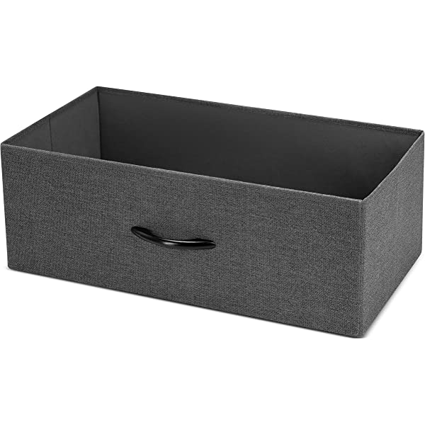 7 Drawer Dresser Organizer Fabric Storage Chest for Bedroom, Hallway, Entryway, Closets, Nurseries. Furniture Storage Tower Sturdy Steel Frame, Wood Top, Easy Pull Handle Textured Print Drawers