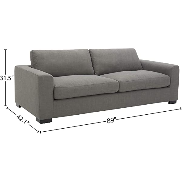 Amazon Brand - Stone & Beam Westview Extra-Deep Down-Filled Sofa Couch, 89