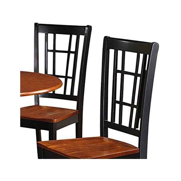 5 PC Dining room set -Table and 4 Dining Chairs Dlni5-blk-lc