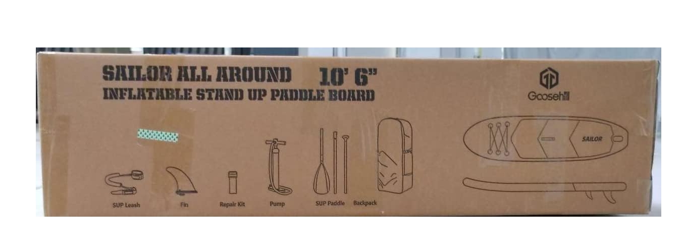 Goosehill Inflatable Stand Up Paddle Board, Premium SUP Package, 10' Long 32