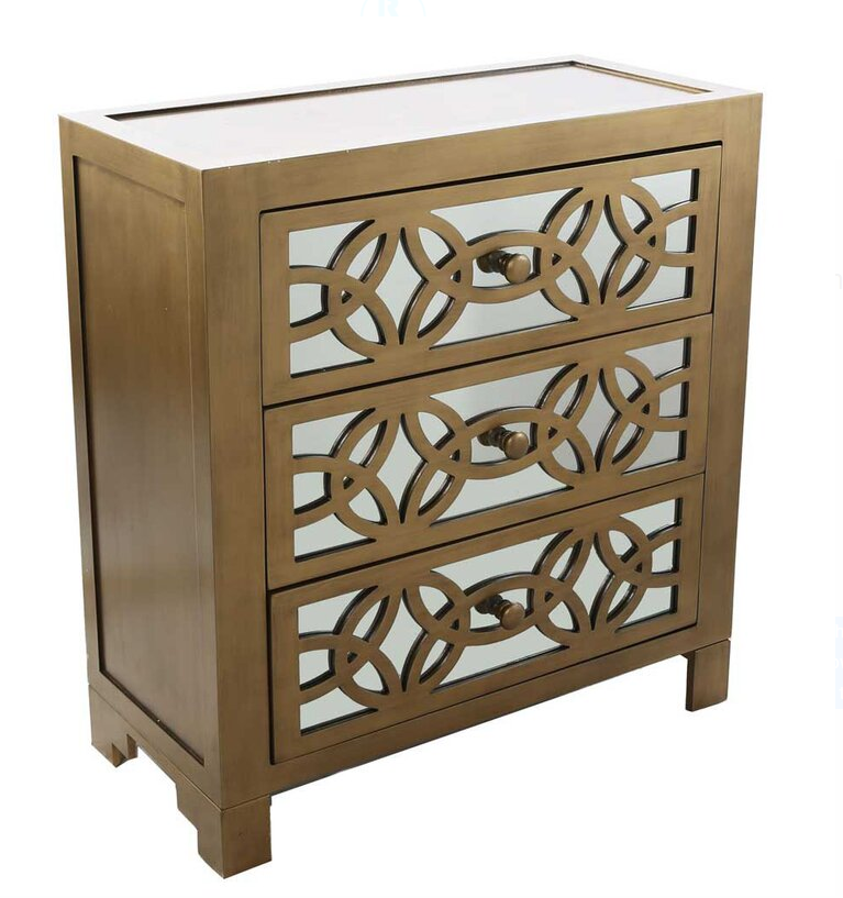 Bester 3 – Drawer Mirrored Accent Chest
