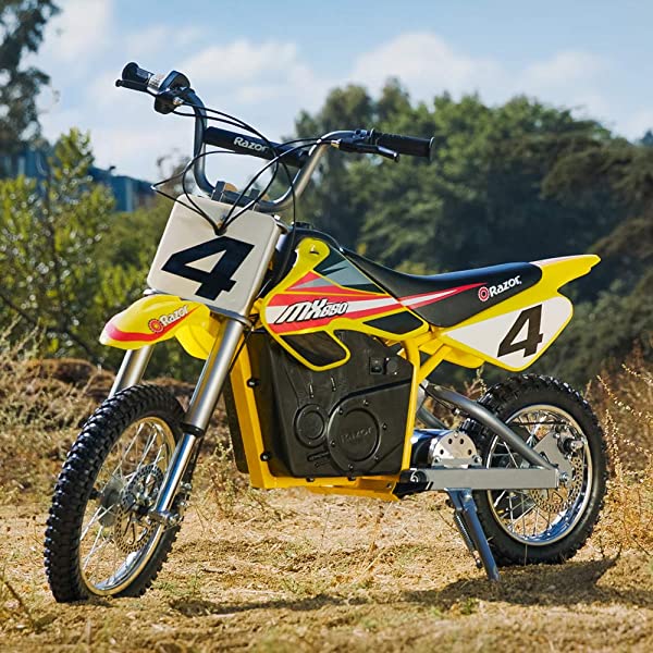 Razor Dirt Rocket Electric Motocross Off-Road Bike - SX350, SX500, MX350, MX650 Models Mx650 (Yellow) Standard Packaging
