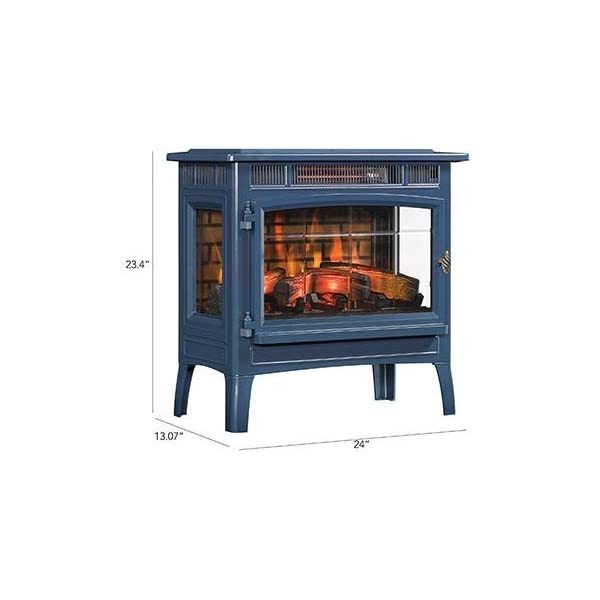 Duraflame 3D Infrared Electric Fireplace Stove with Remote Control - Portable Indoor Space Heater - DFI-5010 (Black)
