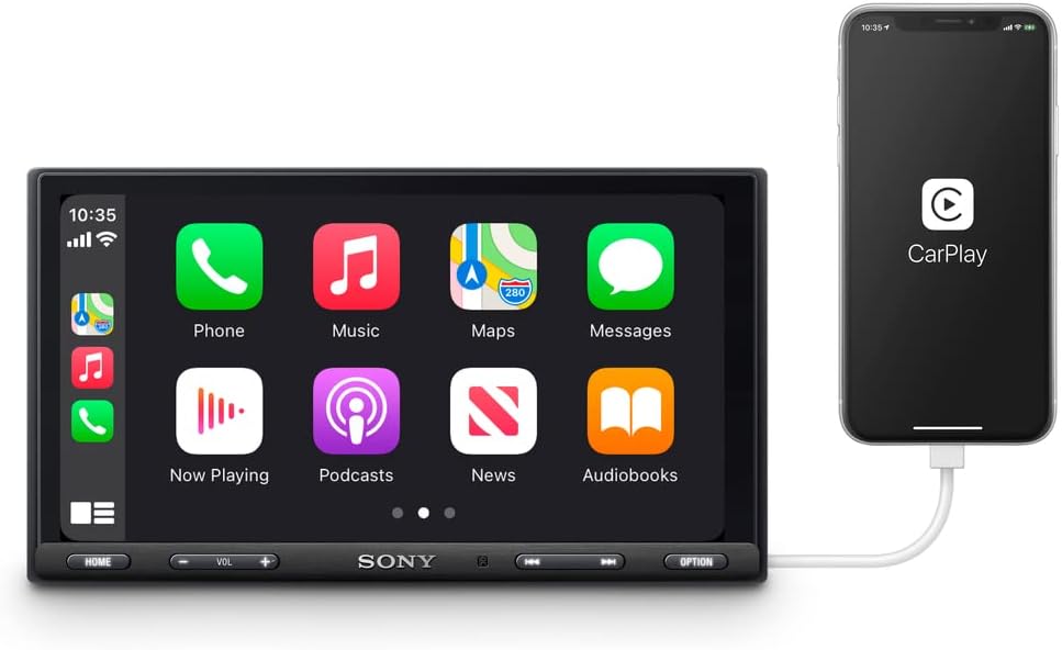 Sony XAV-AX5600 7-Inch Multimedia Receiver with Apple CarPlay/Android Auto and HDMI Video Input