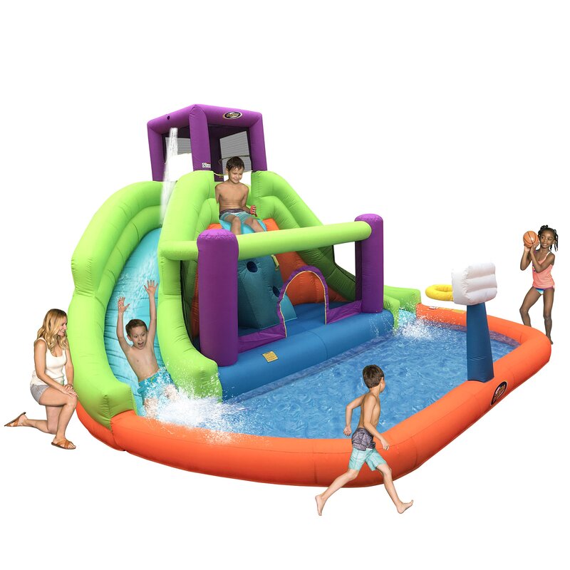 11.7' x 14' Inflatable Water Slide with Air Blower