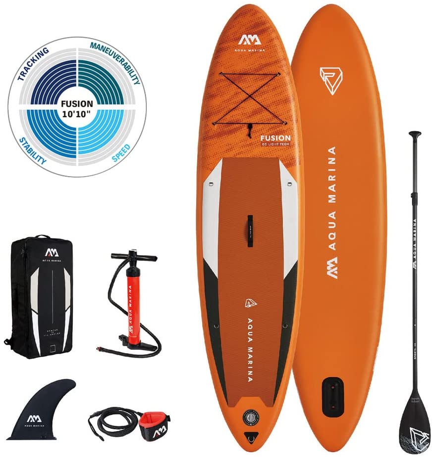 【Sports&Outdoors】Stand Up Paddle Board - FUSION 10'10 - Inflatable SUP Package