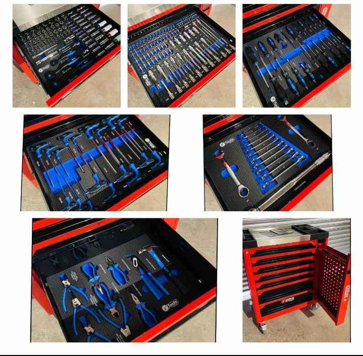 Toolbox seven drawers six full of tools all drawers lockable and comes on wheels Free Delivery