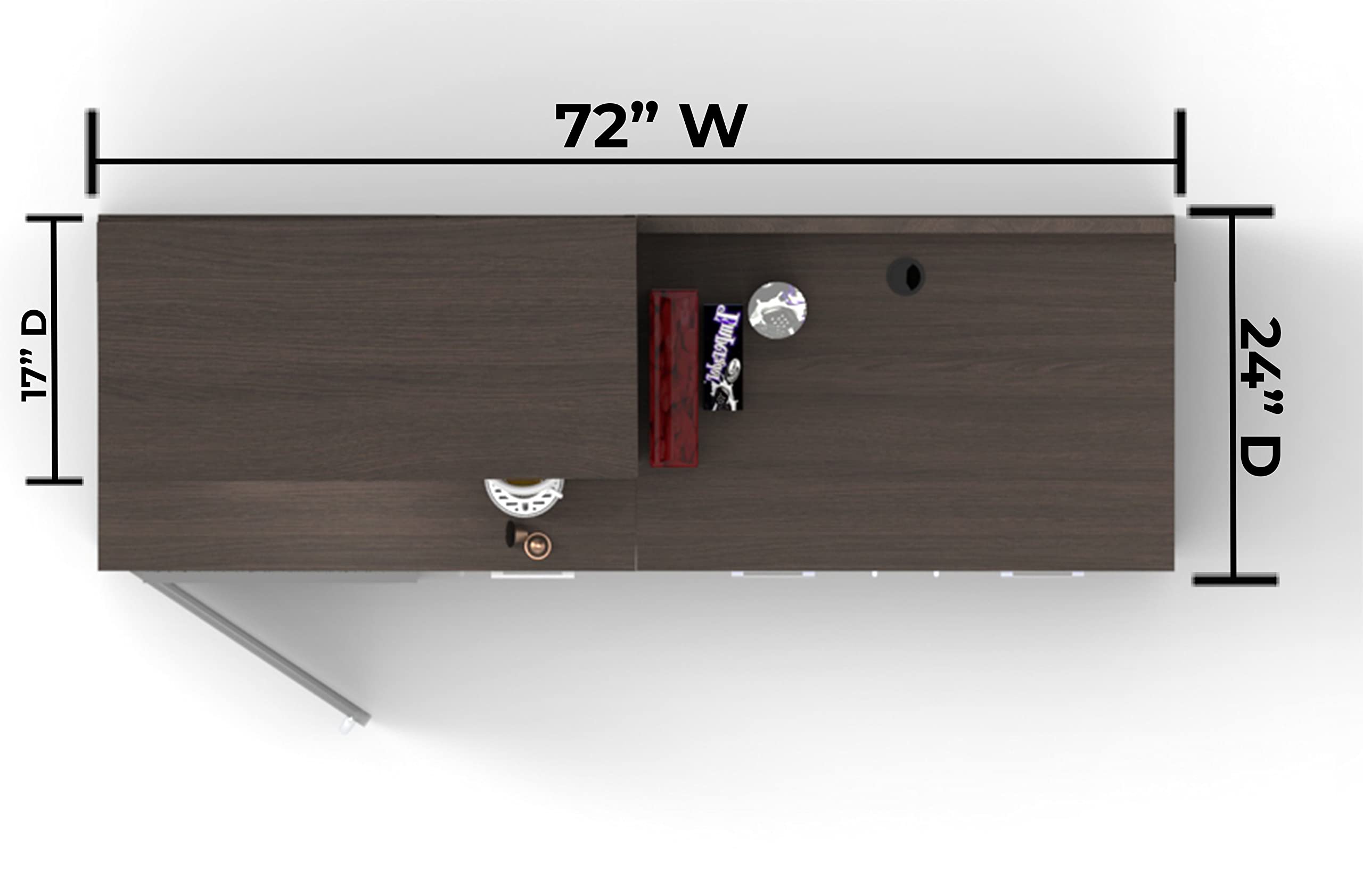 【Furniture】Coffee Break Lunch Room Furniture Buffet Model 2130 BREAKTIME 3 Piece Group Color Espresso