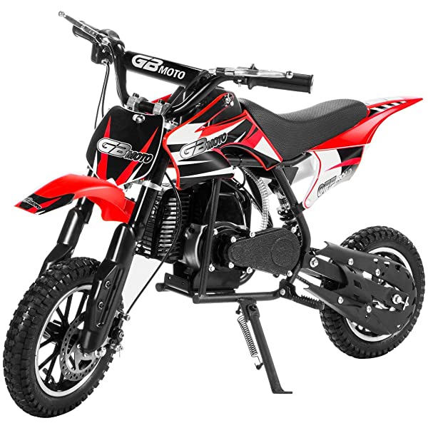 XtremepowerUS 49CC 2-Stroke Gas Power Mini Pocket Dirt Bike Dirt Off Road Motorcycle Ride-on (Blue)